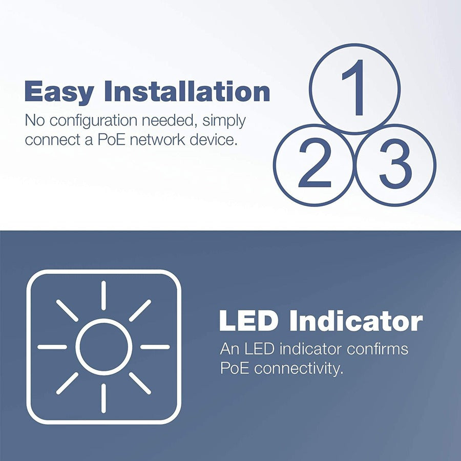 TRENDnet Gigabit Power over Ethernet Injector. Produce a gigabit POE signal, 7 in, 3G, TPE113GI