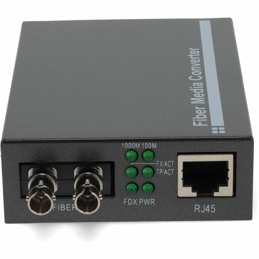 AddOn 10/100/1000Base-TX(RJ-45) to 1000Base-LX(ST) SMF 1310nm 20km Media Converter