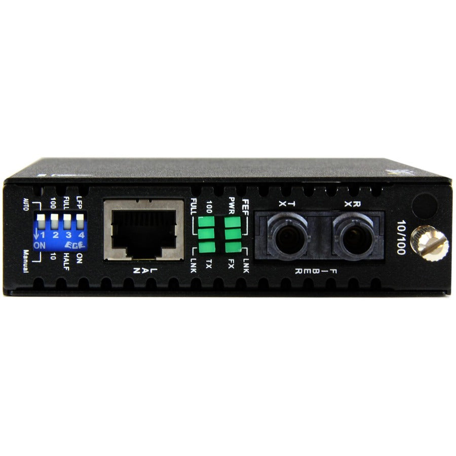 StarTech.com 10/100 Mbps Multi Mode Fiber Media Converter ST 2 km
