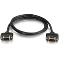 Legrand C2G 3ft Serial RS232 DB9 Null Modem Cable with Low Profile Connectors F/F - In-Wall CMG-Rated, Female, 3 ft, Black