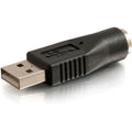 Legrand C2G USB Male to PS2 Female Adapter, Black