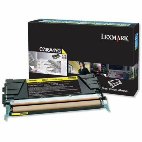Lexmark Laser Toner Cartridge - Return Program - Yellow - 1 Each