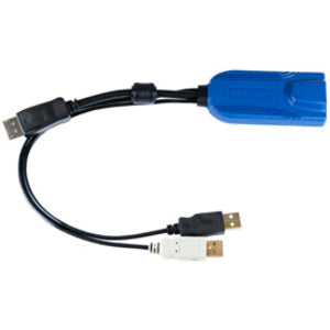 Raritan USB/DisplayPort KVM Cable, 2 x USB Type A - Male, Black