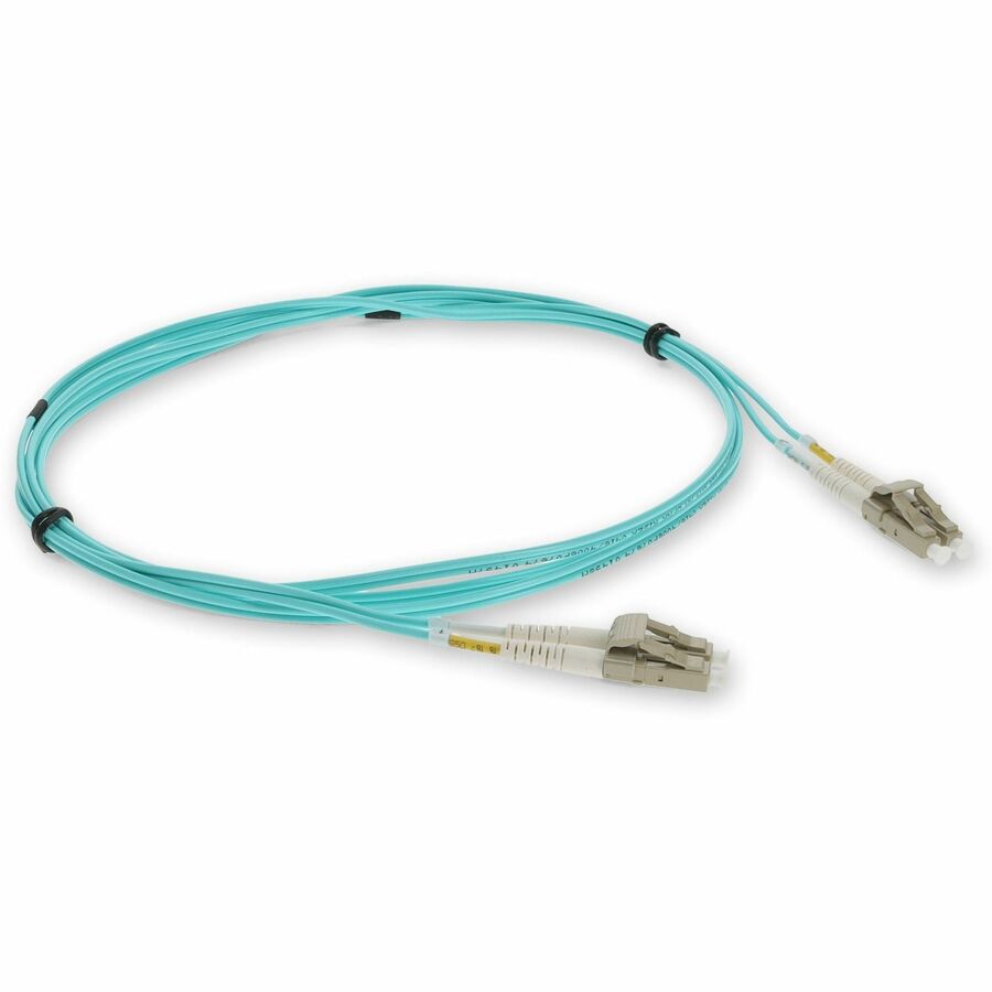 AddOn 7m LC (Male) to LC (Male) Aqua OM3 Duplex Fiber OFNR (Riser-Rated) Patch Cable