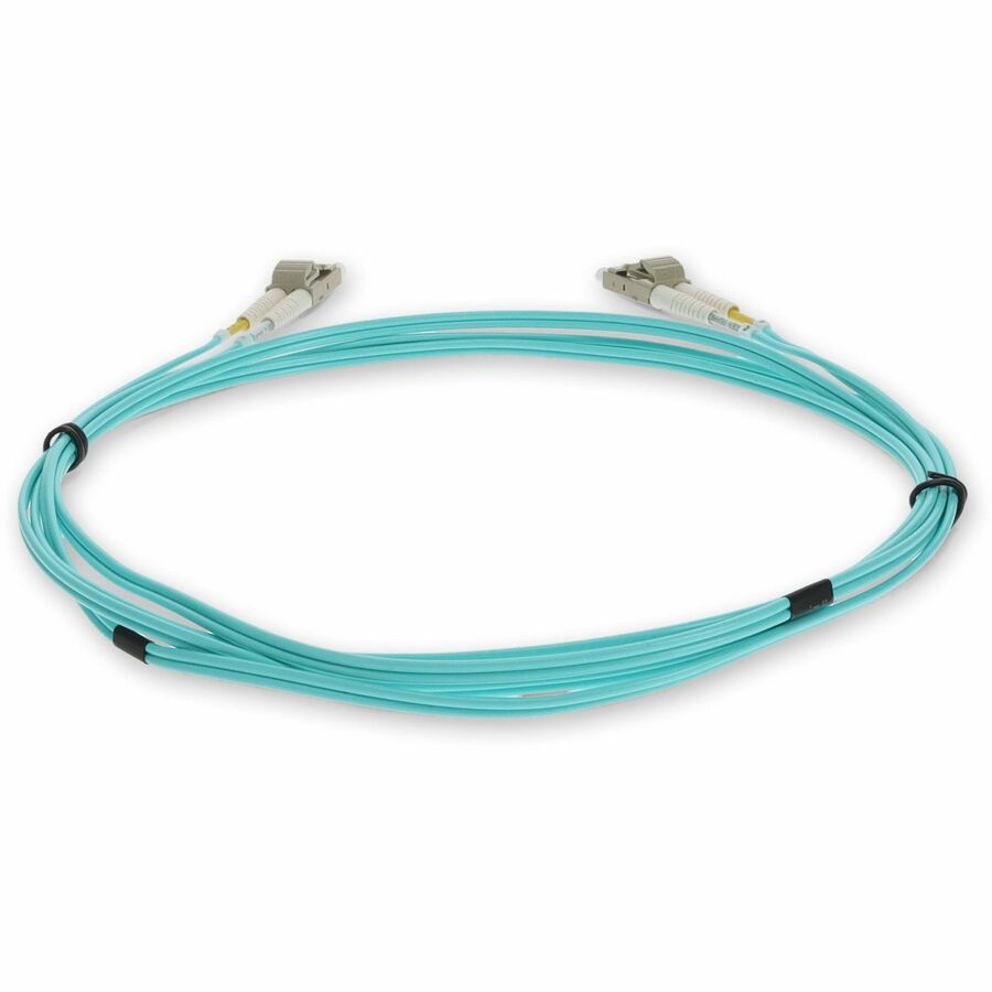 AddOn 9m LC (Male) to LC (Male) Aqua OM3 Duplex Fiber OFNR (Riser-Rated) Patch Cable