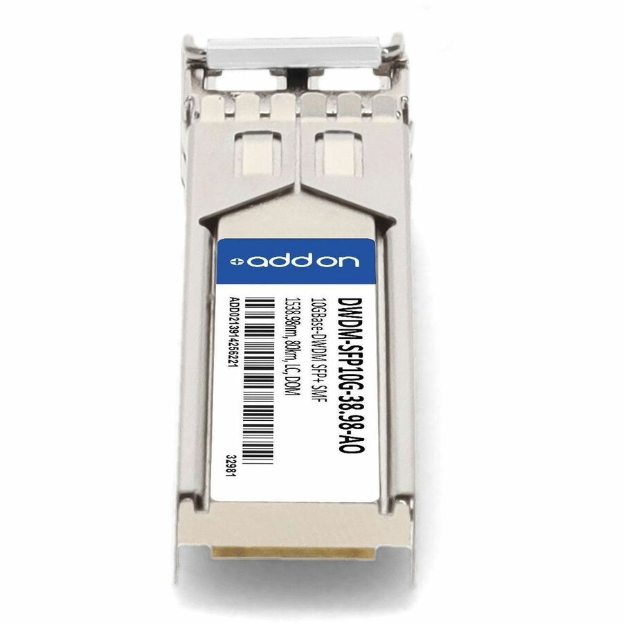 AddOn Cisco DWDM-SFP10G-38.98 Compatible TAA Compliant 10GBase-DWDM 100GHz SFP+ Transceiver (SMF, 1538.98nm, 80km, LC, DOM)
