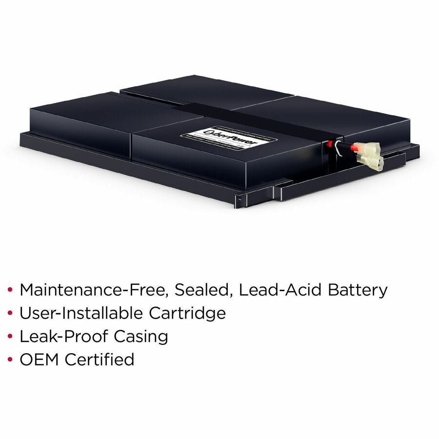 CyberPower RB0690X4 Replacement Battery Cartridge, 18 month