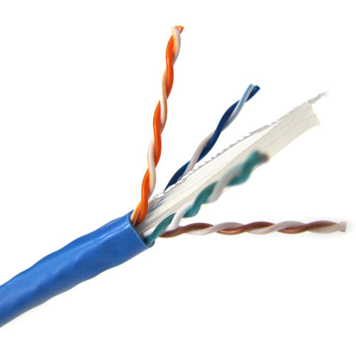 Winston Weltron CAT6 Solid CMR Cable (1000 ft), Blue, T2404L6-BL