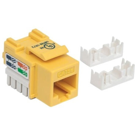 IC Intellinet Network Solutions Cat5e Keystone Jack, UTP, Punch-Down, Yellow