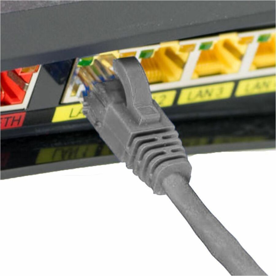4XEM 1FT Cat6 Molded RJ45 UTP Ethernet Patch Cable (Gray)