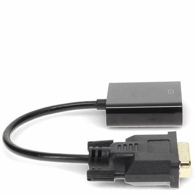 DVI-D Single Link (18+1 pin) Male to VGA Female Black Active Adapter For Resolution Up to 1920x1200 (WUXGA)