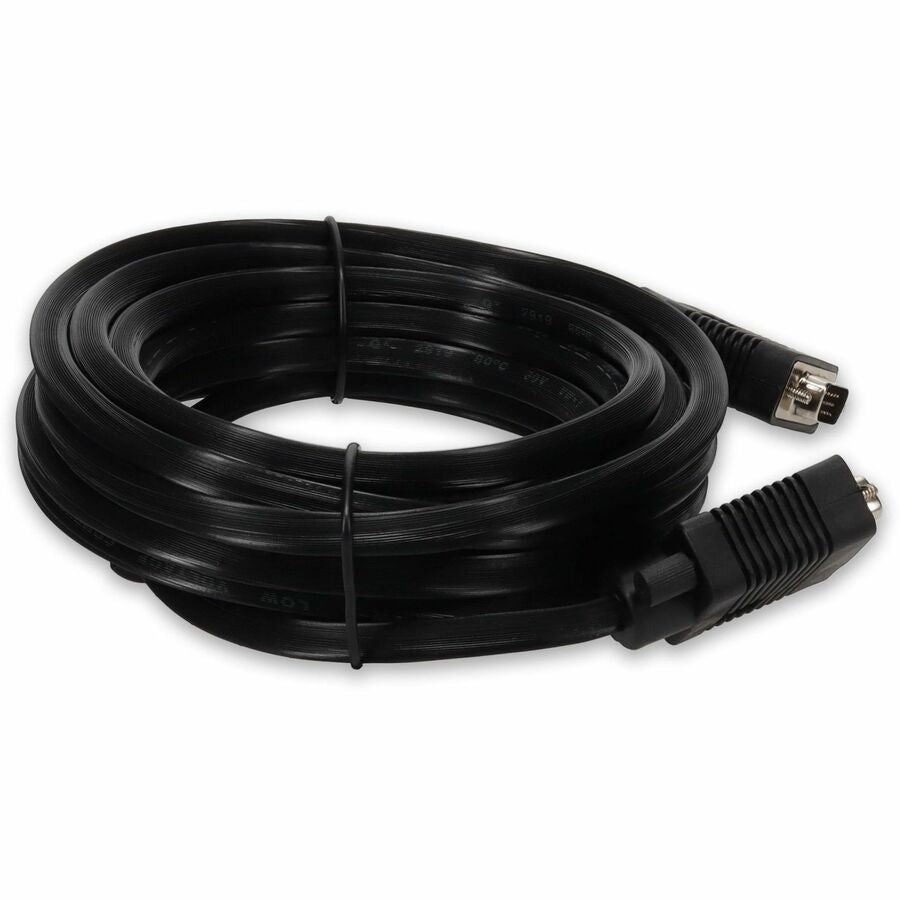 AddOn 15ft VGA Male to VGA Male Black Cable For Resolution Up to 1920x1200 (WUXGA), 15 ft, M1