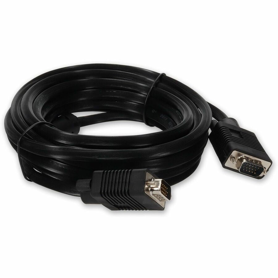 AddOn 15ft VGA Male to VGA Male Black Cable For Resolution Up to 1920x1200 (WUXGA), 15 ft, M1