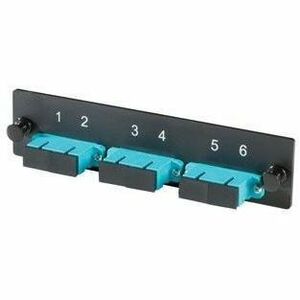 Legrand Ortronics Q-Series OFP Adapter Panel 3-SC-Duplex Aqua adapters