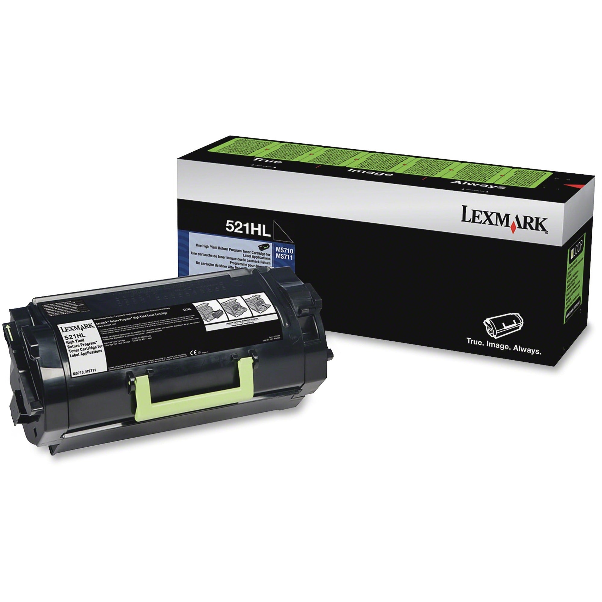 Lexmark 521HL TONER CARTRIDGE LABEL APP