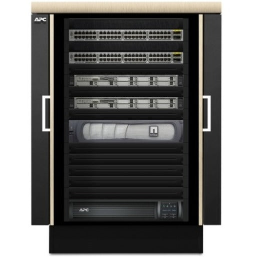 Schneider APC by Schneider Electric NetShelter CX 18U Secure Soundproof Server Room in a Box Enclosure, AR4018A