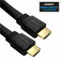 4XEM 6FT Flat HDMI M/M Cable, 0.16 lb, 1 x HDMI Digital Audio/Video - Male, Black