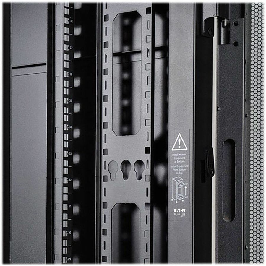 Eaton Tripp Lite Series 48U SmartRack Wide Standard-Depth Rack Enclosure Cabinet with doors, side panels & shock pallet packaging