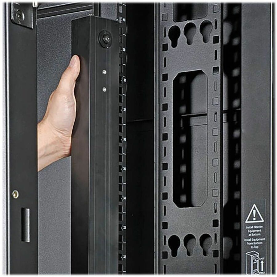 Eaton Tripp Lite Series 48U SmartRack Wide Standard-Depth Rack Enclosure Cabinet with doors, side panels & shock pallet packaging