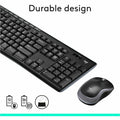 Logitech MK270 Wireless Keyboard and Mouse Combo for Windows, 2.4 GHz Wireless, Compact Mouse, Black