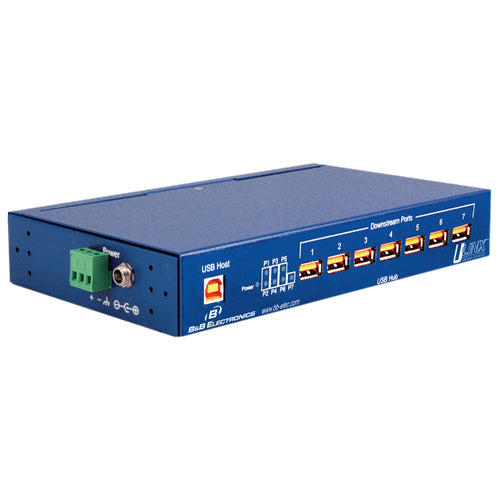 Advantech B&B 7 PORT UP/DOWN ISOLATED USB HUB - 4KV, 480 m, UHR307
