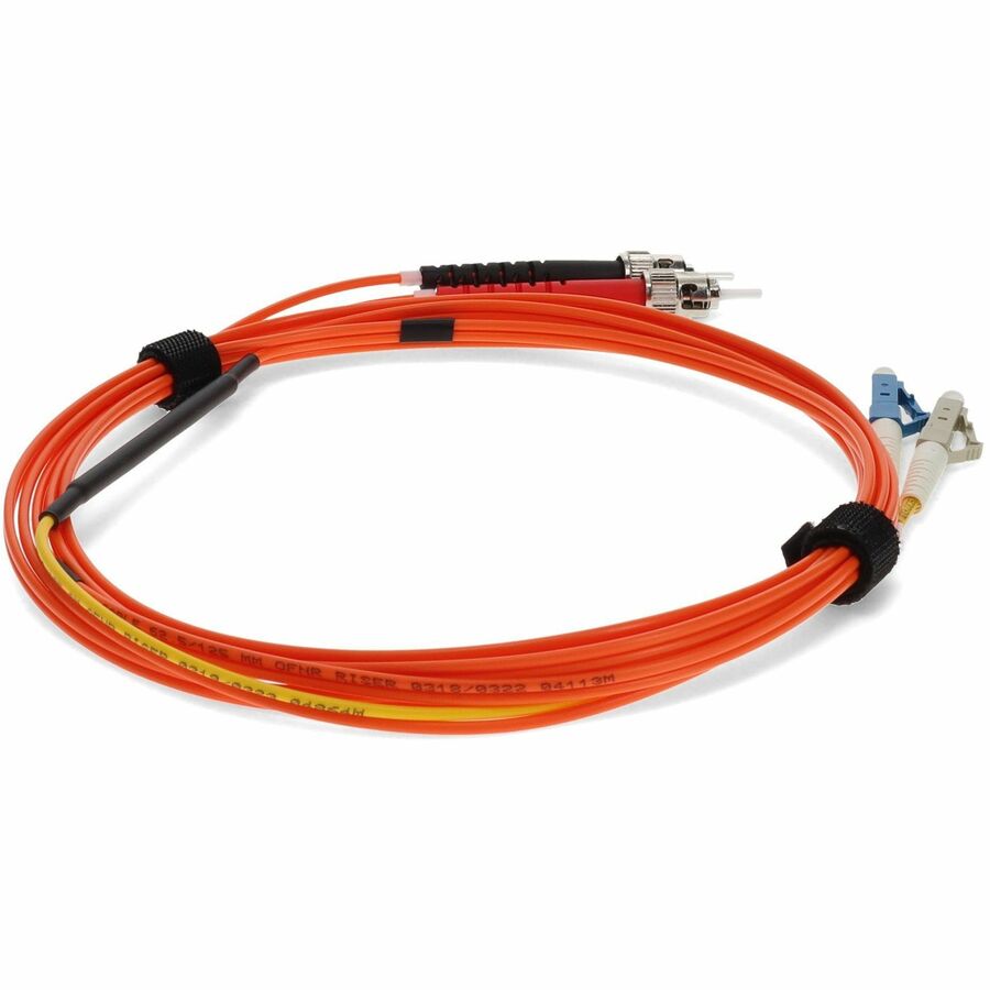 AddOn 1m LC (Male) to ST (Male) Orange OM1 & OS1 Duplex Fiber Mode Conditioning Cable