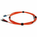 AddOn 3m LC (Male) to ST (Male) Orange OM2 & OS1 Duplex Fiber Mode Conditioning Cable