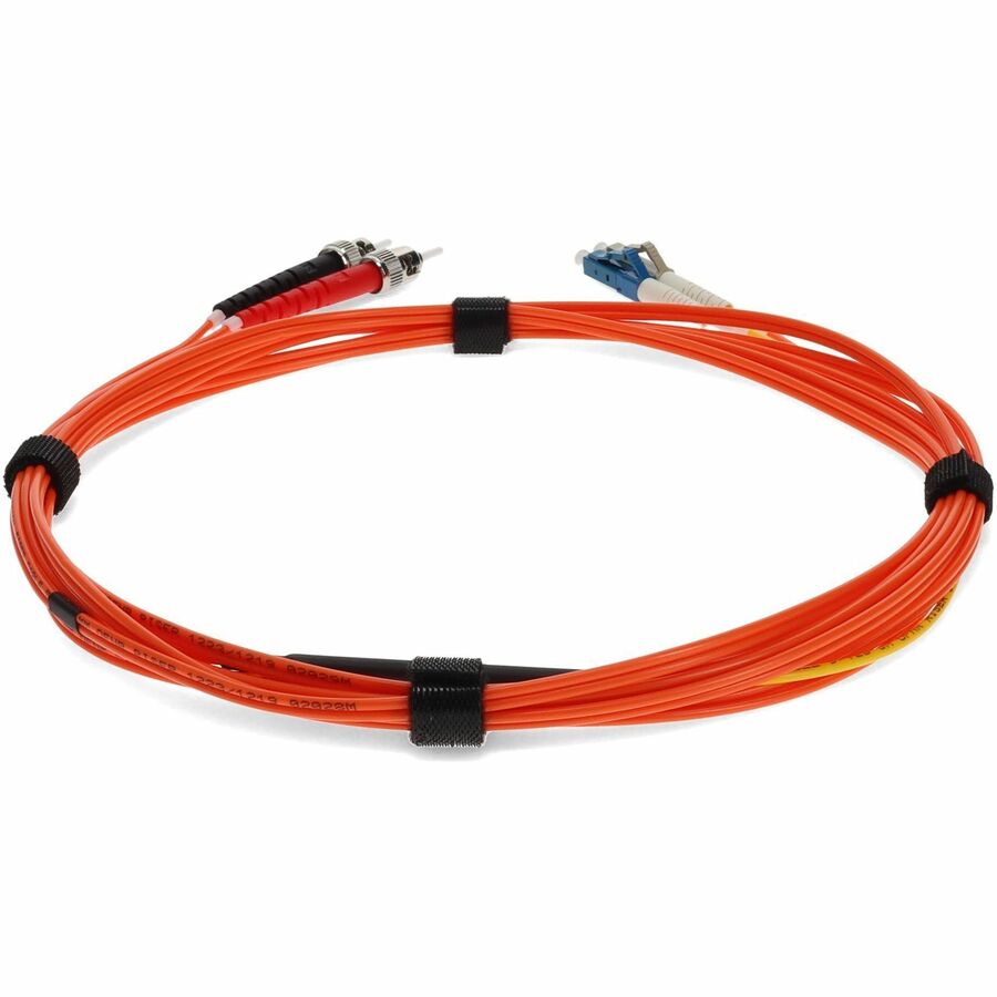 AddOn 3m LC (Male) to ST (Male) Orange OM2 & OS1 Duplex Fiber Mode Conditioning Cable