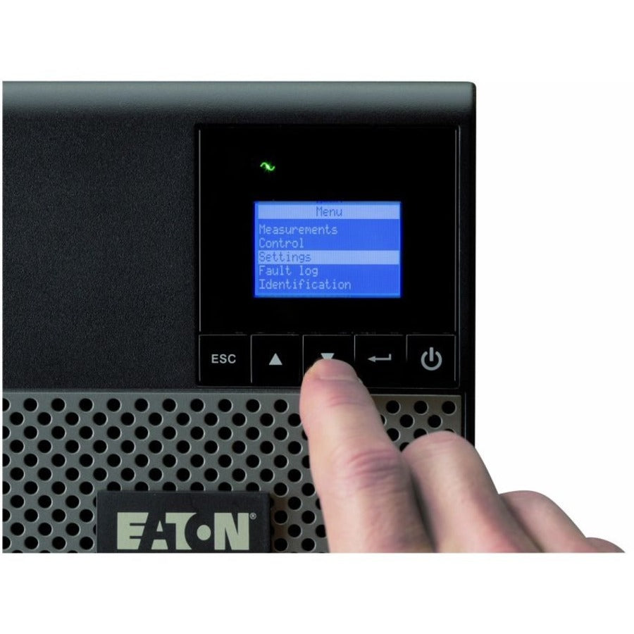 Eaton 5P UPS, 1550 VA, 1100 W, C14 input, Outputs: (8) C13, 230V, true sine wave, network card optional Tower UPS