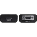 Belkin HDMI to VGA + 3.5mm Audio Adapter Video Converter - Black - 1 x HDMI (Type A) Digital Audio/Video - 1 x HD-15 Female VGA, 1 x Mini-phone Stereo Audio - 1920 x 1080 Supported - Black
