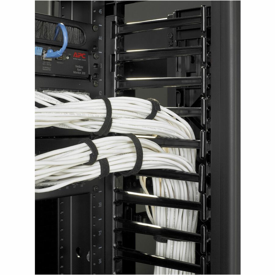 Schneider Valueline, Vertical Cable Manager for 2 & 4 Post Racks, 84"H X 12"W, Double-Sided with Doors