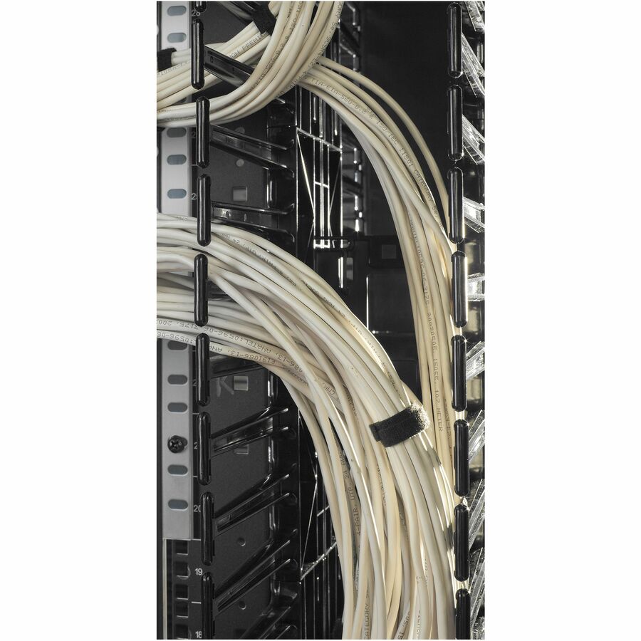 Schneider Valueline, Vertical Cable Manager for 2 & 4 Post Racks, 84"H X 12"W, Double-Sided with Doors