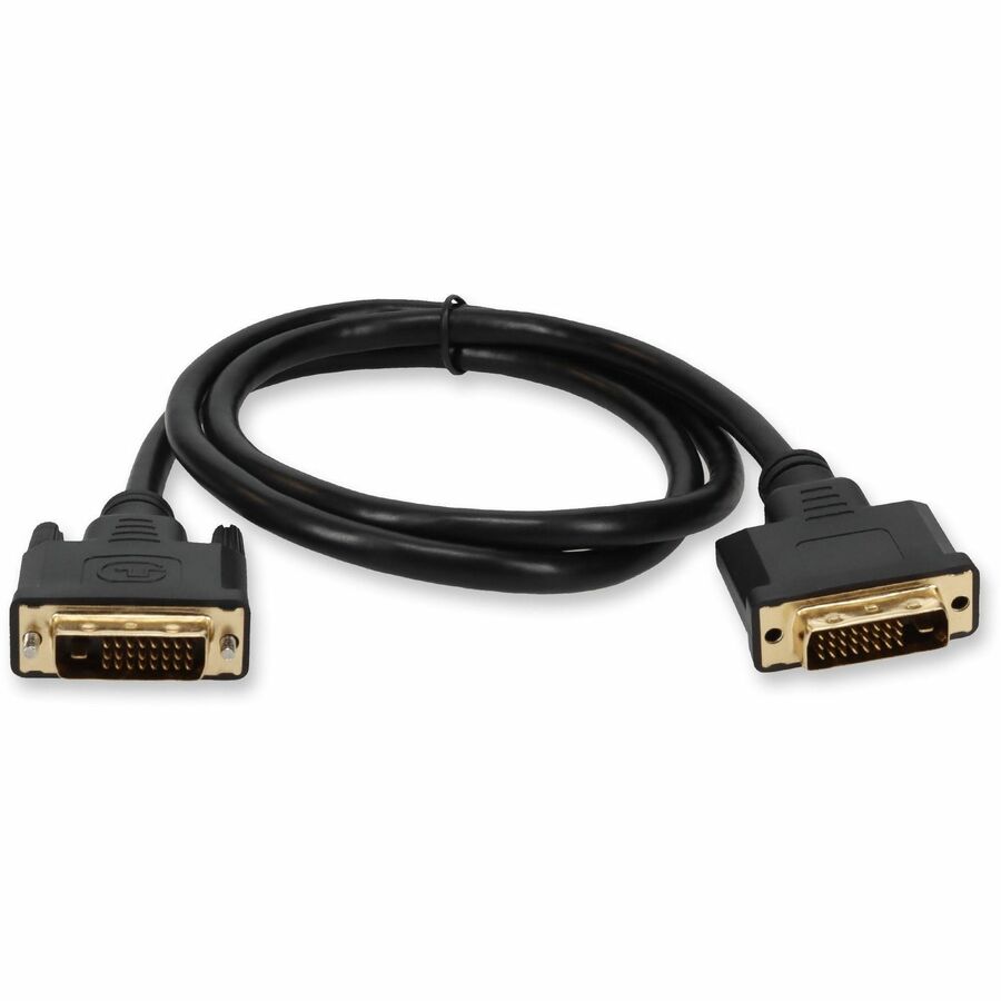 6ft DVI-D Dual Link (24+1 pin) Male to DVI-D Dual Link (24+1 pin) Male Black Cable For Resolution Up to 2560x1600 (WQXGA)