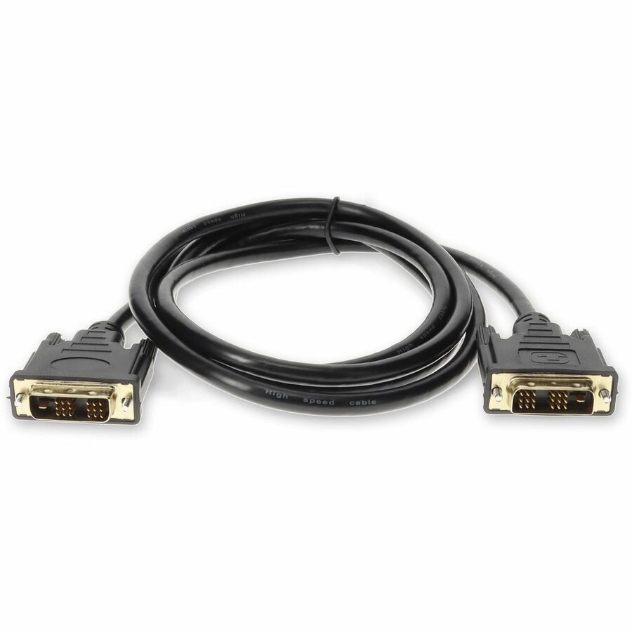 6ft DVI-D Single Link (18+1 pin) Male to DVI-D Single Link (18+1 pin) Male Black Cable For Resolution Up to 1920x1200 (WUXGA)