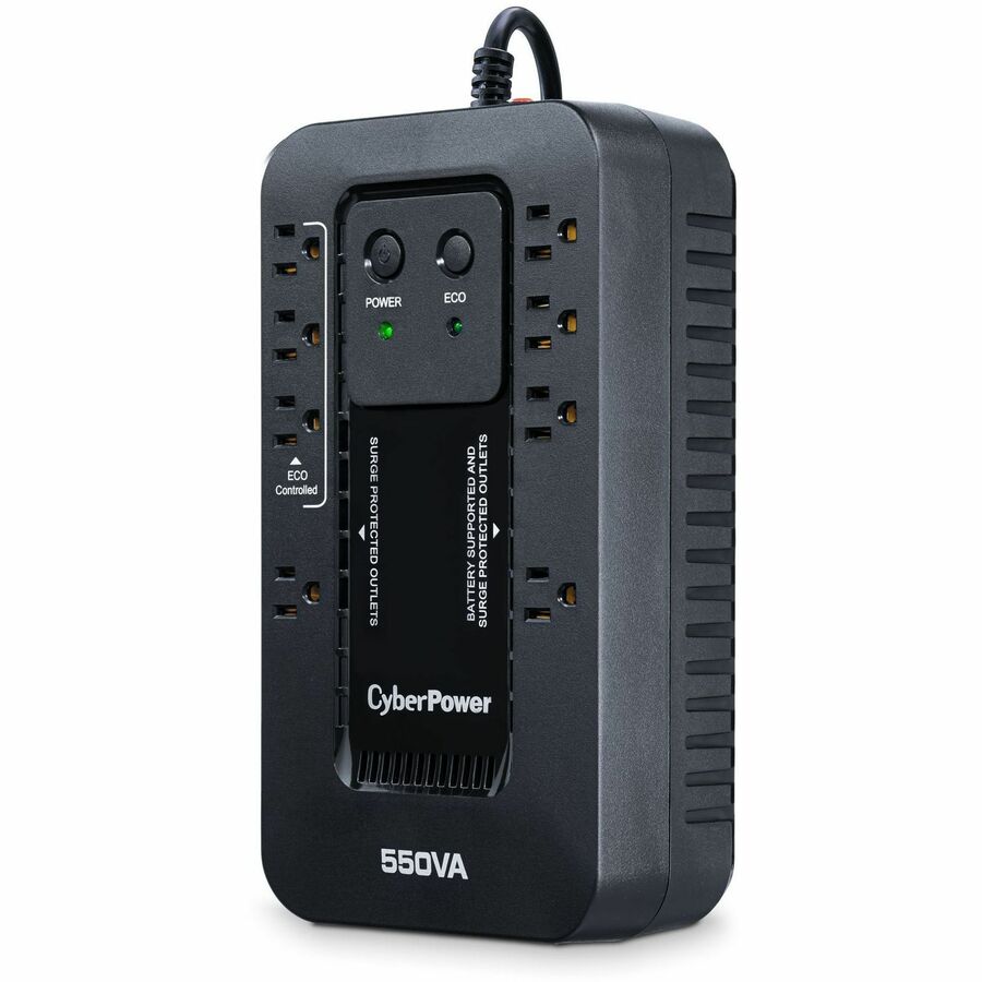 CyberPower EC550G Ecologic UPS Systems, Black, 8 Minute, USB