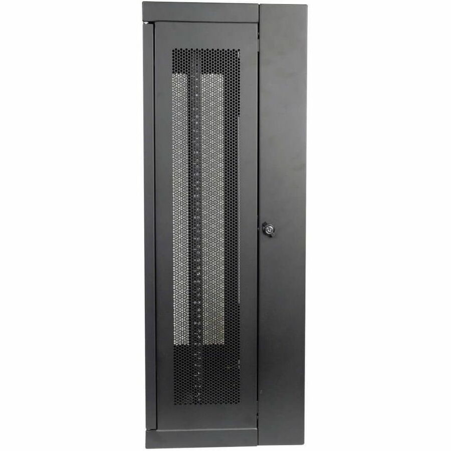 Eaton Tripp Lite Series SmartRack 18U Low-Profile Patch-Depth Wall-Mount Half-Height Rack Enclosure, Hinged Back