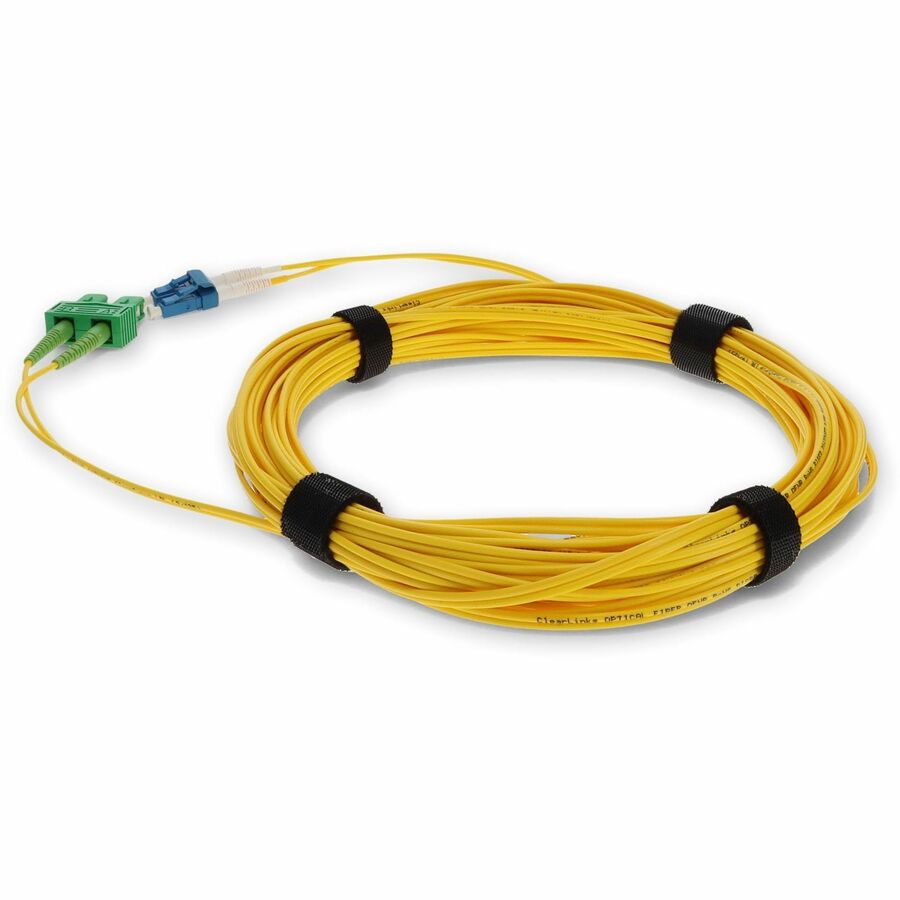 AddOn 3m LC (Male) to ASC (Male) Yellow OS2 Duplex Fiber OFNR (Riser-Rated) Patch Cable