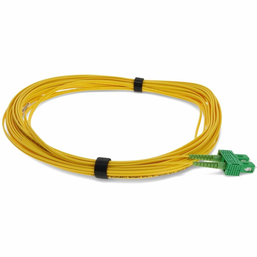 AddOn 20m ASC (Male) to LC (Male) Yellow OS2 Duplex Fiber OFNR (Riser-Rated) Patch Cable