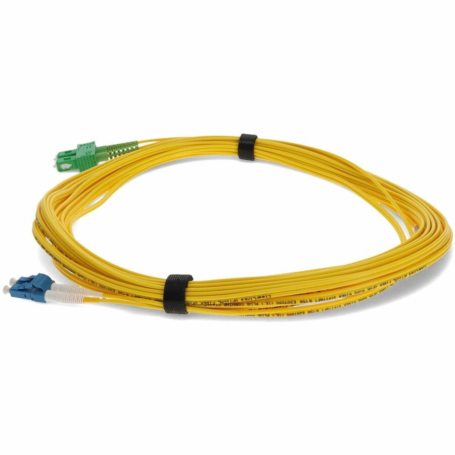 AddOn 20m ASC (Male) to LC (Male) Yellow OS2 Duplex Fiber OFNR (Riser-Rated) Patch Cable