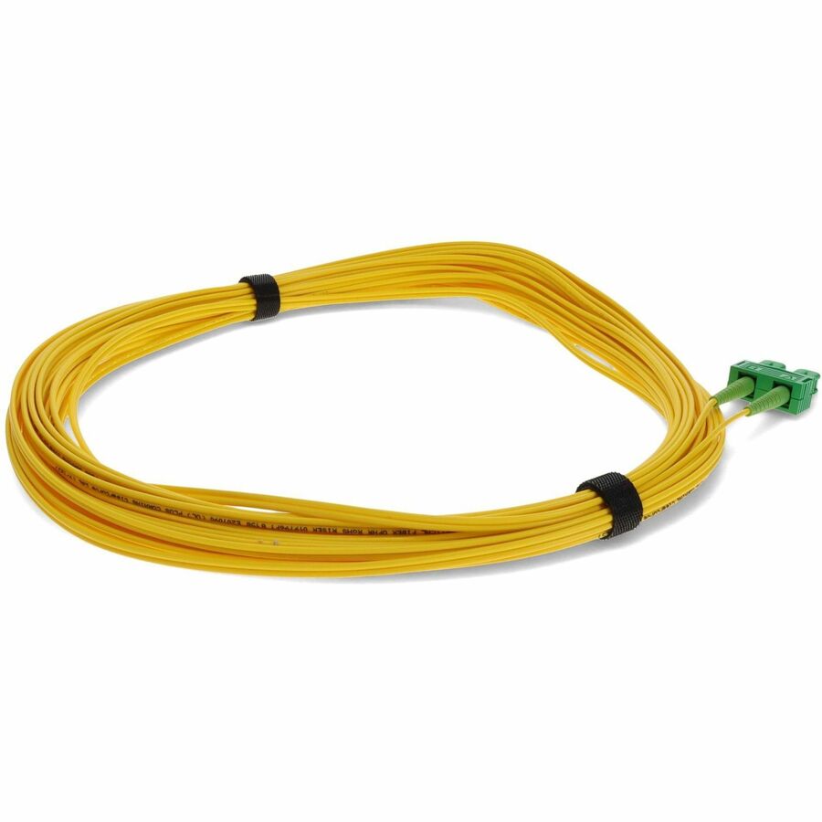 AddOn 20m ASC (Male) to LC (Male) Yellow OS2 Duplex Fiber OFNR (Riser-Rated) Patch Cable