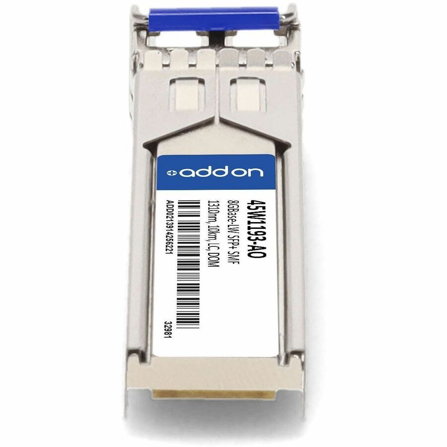 AddOn IBM 45W1193 Compatible TAA Compliant 8GBase-LW SFP+ Transceiver (SMF, 1310nm, 10km, LC, DOM)