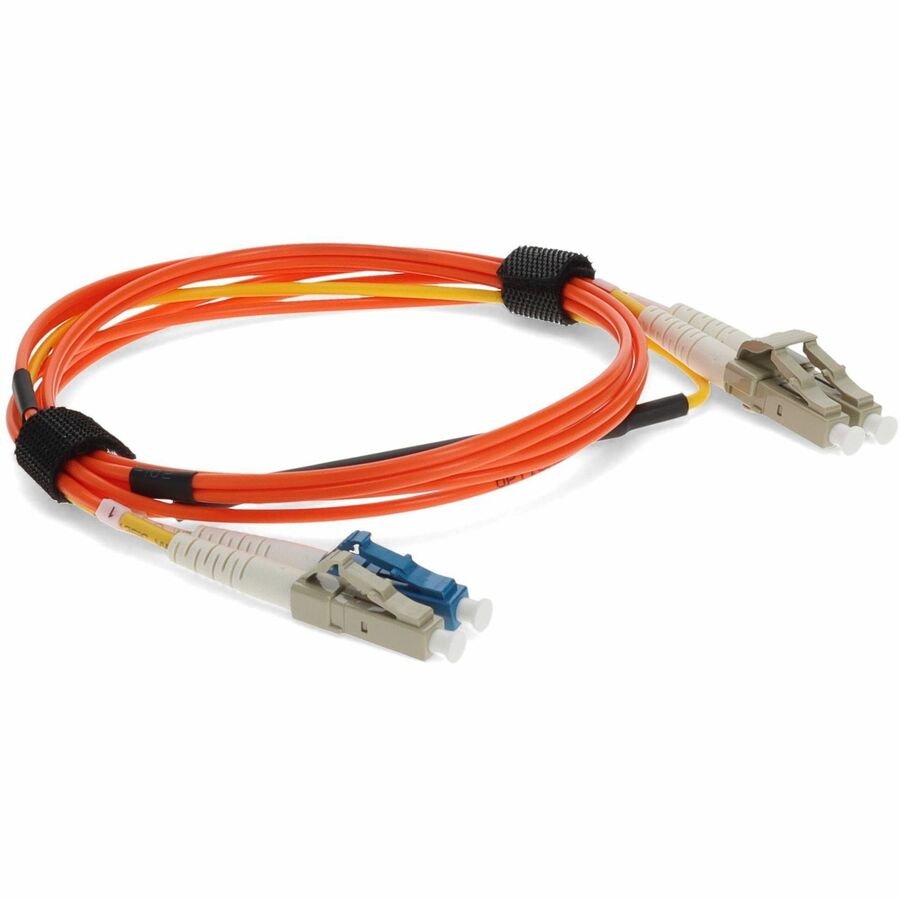 AddOn 2m LC (Male) to LC (Male) Orange OM1 & OS1 Duplex Fiber Mode Conditioning Cable