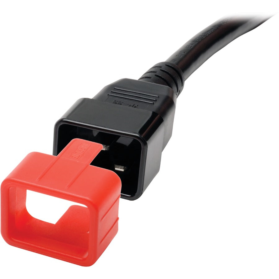 Eaton Tripp Lite Series Plug-Lock Inserts (C20 power cord to C19 outlet), Red, 100 pack