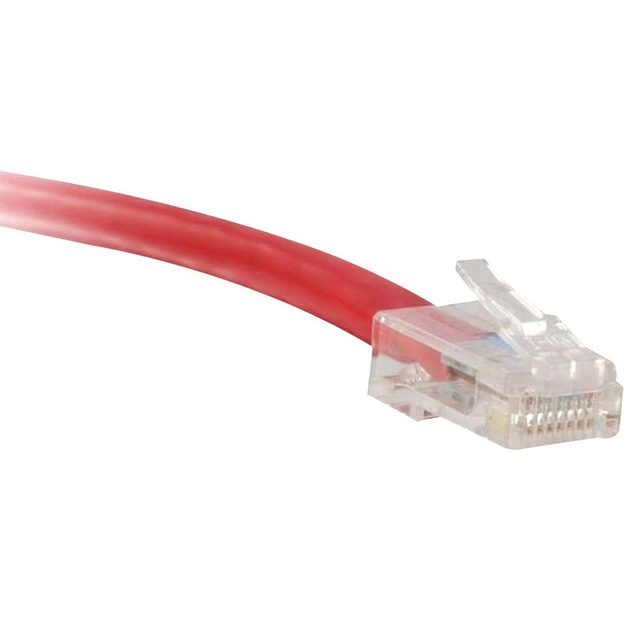 NSI ENET Cat6 Red 14 Foot Non-Booted (No Boot) (UTP) High-Quality Network Patch Cable RJ45 to RJ45 - 14Ft
