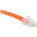 NSI ENET Cat5e Orange 10 Foot Non-Booted (No Boot) (UTP) High-Quality Network Patch Cable RJ45 to RJ45 - 10Ft