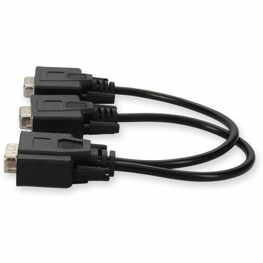 AddOn 5PK VGA Male to 2xVGA Female Black Adapters For Resolution Up to 1920x1200 (WUXGA)