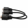 AddOn 5PK VGA Male to 2xVGA Female Black Adapters For Resolution Up to 1920x1200 (WUXGA)