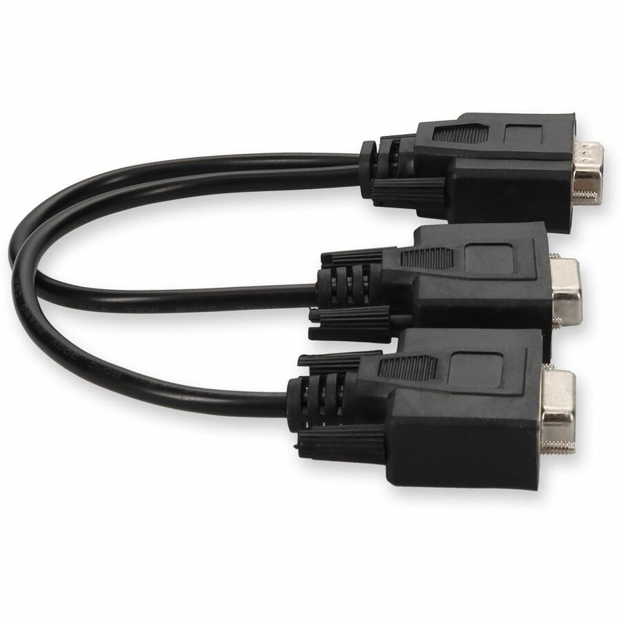 AddOn 5PK VGA Male to 2xVGA Female Black Adapters For Resolution Up to 1920x1200 (WUXGA)