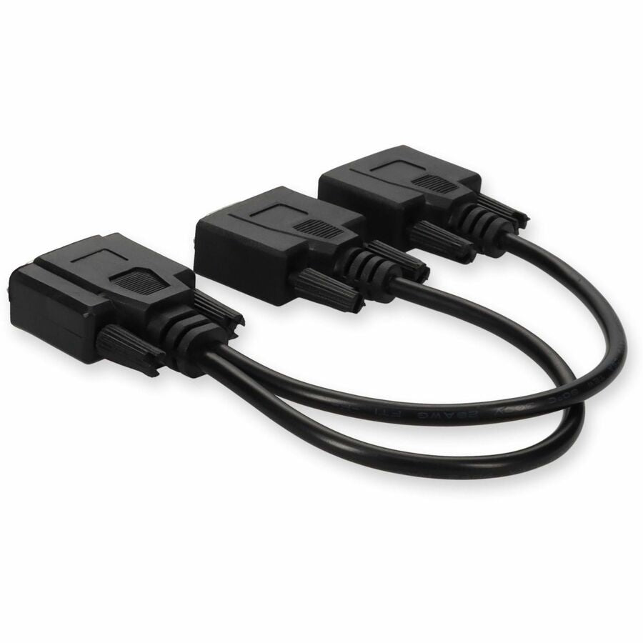 AddOn 5PK VGA Male to 2xVGA Female Black Adapters For Resolution Up to 1920x1200 (WUXGA)