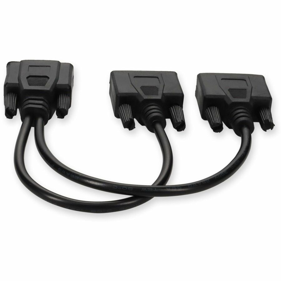 AddOn 5PK VGA Male to 2xVGA Female Black Adapters For Resolution Up to 1920x1200 (WUXGA)